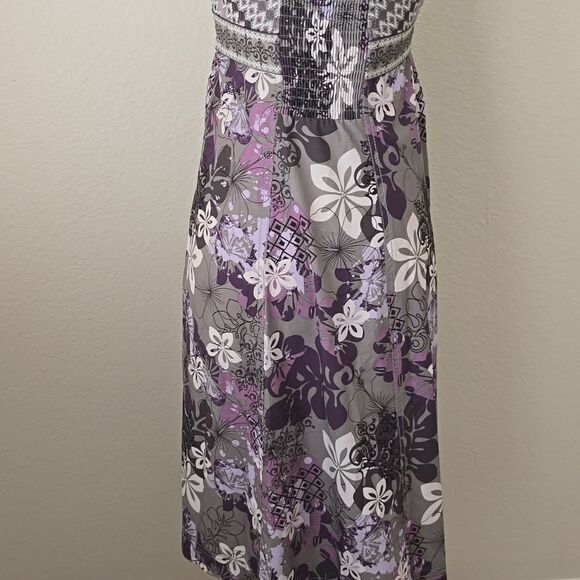Athleta Purple and Gray Backless Dress size 8 - Picture 5 of 11
